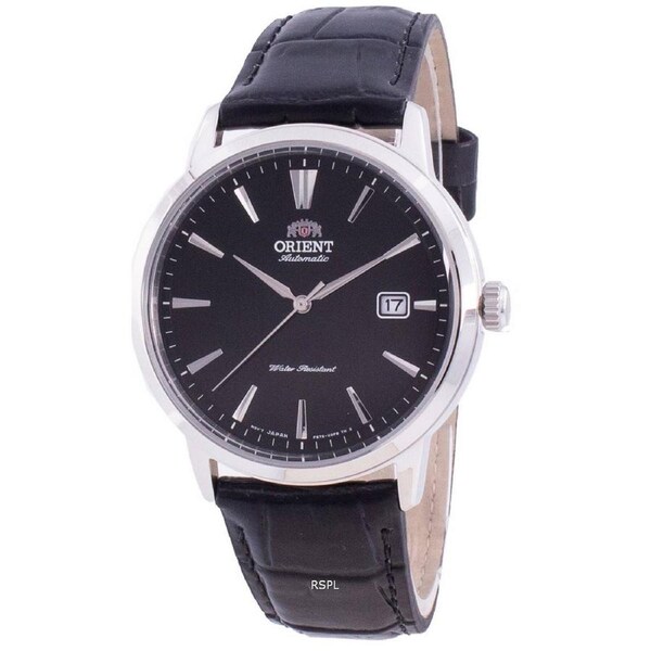 Orient Classic RA-AC0F05B10B Leather Strap Black Dial Automatic Mens Watch 50M
