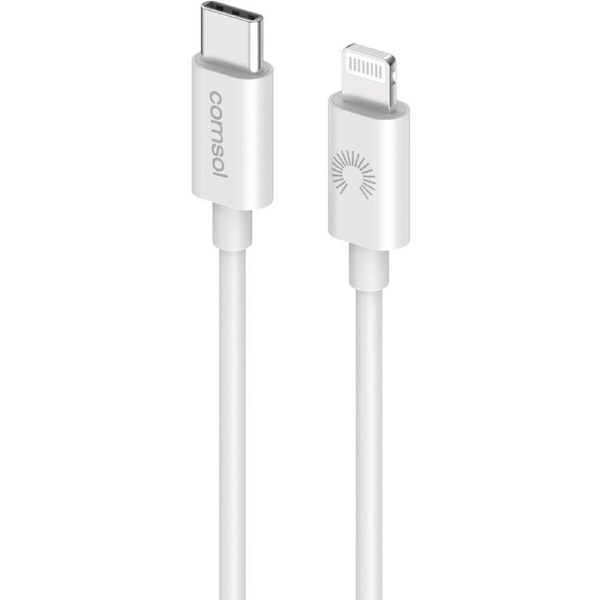 Comsol Cable 1.2m USB-C to Lightning White CL12WH