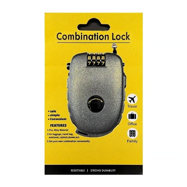 Global City Combination Lock Retractable GC17