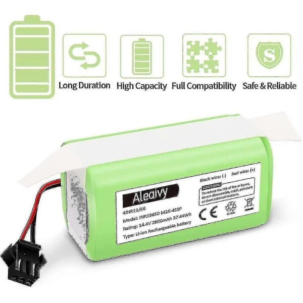JOYBUY 14.4V 2600mAh Lithium Battery Replacement for Ecovacs Deebot N79s N79 DN622 Eufy 11 11s