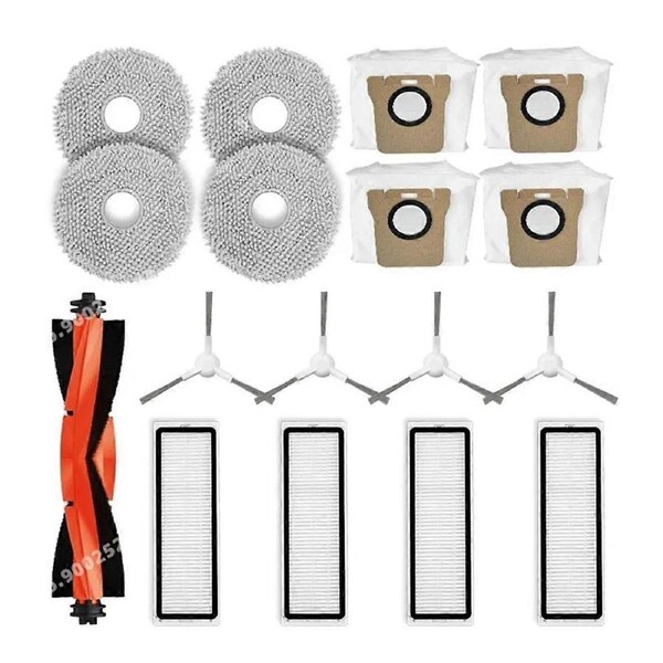 JOYBUY Main Brush, Side Brush, Filter, Mop & Dust Bags for Robot Vacuum X20+ / X20 Plus