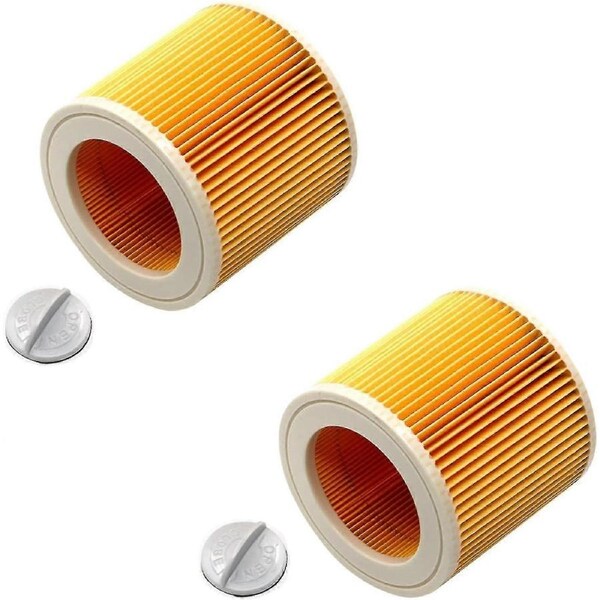JOYBUY 2-Pack Filter Replacement for Karcher WD2 WD3 WD3P MV2 MV3 WD2200 SE4001 Wet & Dry Vacuum