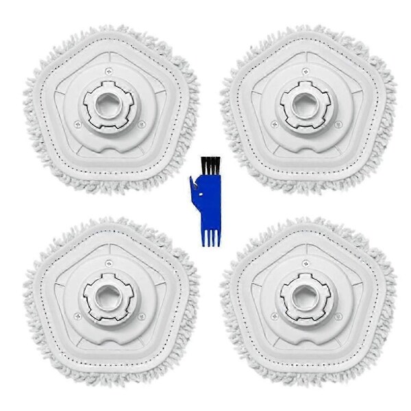 JOYBUY 4-Pack Mop Heads for W10/W10 Pro Mopping Robot - All Floor Types