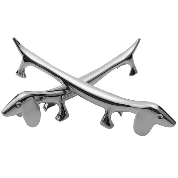 JOYBUY 6 Pcs Chopsticks Rest Little Dog Chopsticks Holder Dachshund Alloy fork Stand Spoon Tableware Rack