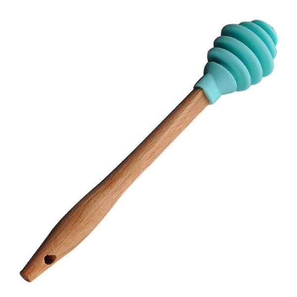 JOYBUY Honey Splash Bar Long Handle Non-stick Silicone Viscous Substance Honey Dipper Stick for Office