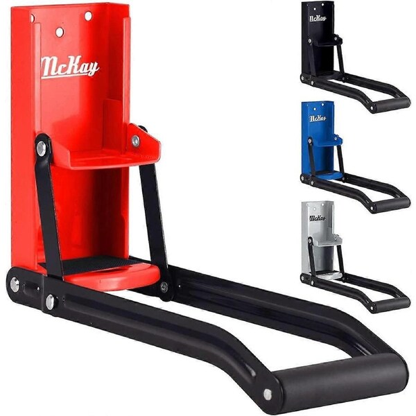 JOYBUY 16 oz. Metal Can Crusher, Heavy-Duty Wall-Mounted Smasher for Aluminum Seltzer, Soda, Beer Cans and Bottles for Recycling - Red