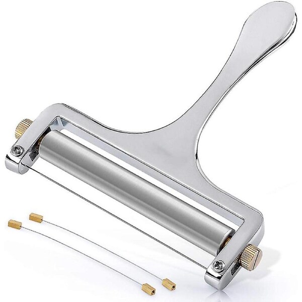JOYBUY Heavy Duty Stainless Steel Cheese Slicers Premium Adjustable Thickness Cheese Slicer 2 Extra Wires