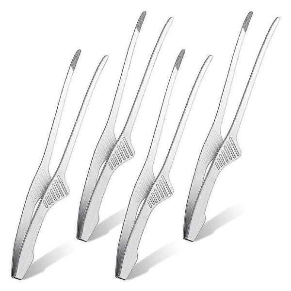 JOYBUY Korean and Japanese BBQ Tongs -Standing Grill Tongs Non-Slip Cooking Utensils Stainless Steel Tongs