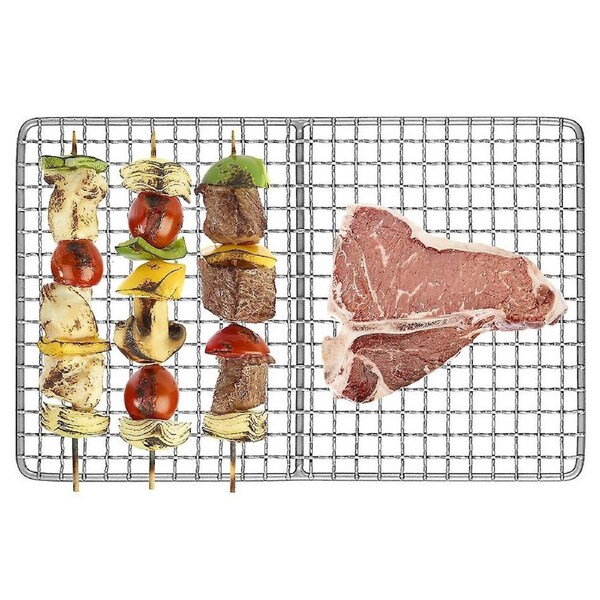JOYBUY Titanium Grill Plate Ultralight Barbecue Rack BBQ Wire Mesh Baking Roasting Cooling Net Plate for Ou