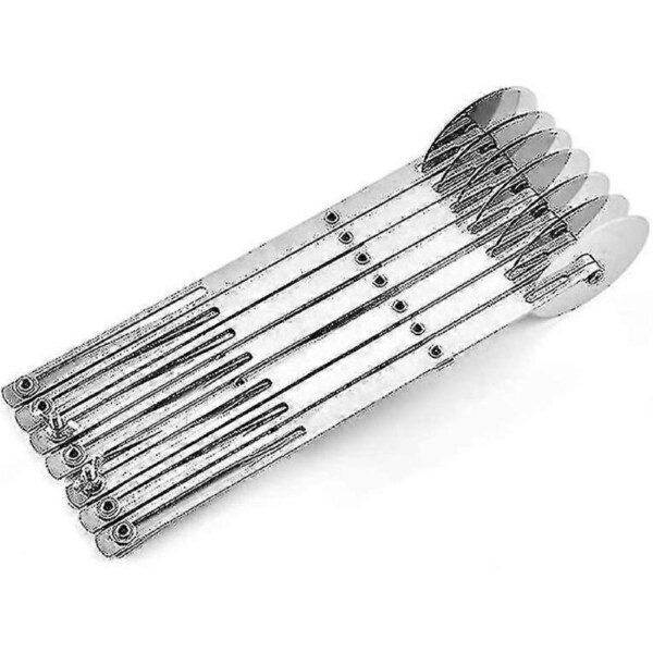 JOYBUY Dough Cutter Cake Divider, Stainless Steel 7 Wheels Adjustable Dough Wheel, Mult