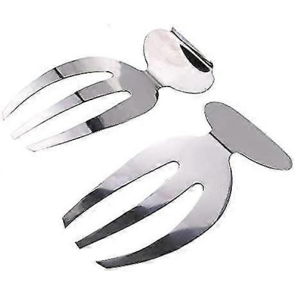 JOYBUY 2 Salad Hands Stainless Steel Salad Servers Kitchen Helper Pasta Servers