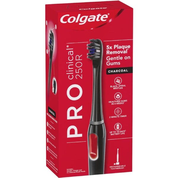 Colgate Pro Clinical 250R Charcoal Rechargeable Electric Toothbrush