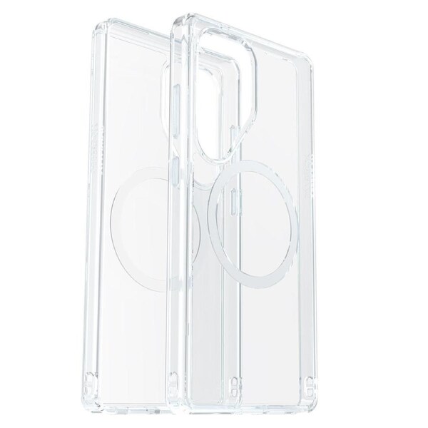 OtterBox Symmetry Clear Magnets Samsung Galaxy S25+ 5G (6.7') Case Clear - (77-97464), DROP+ 3X Military Standard, Raised Edges, 7 Years Warranty 77-97464
