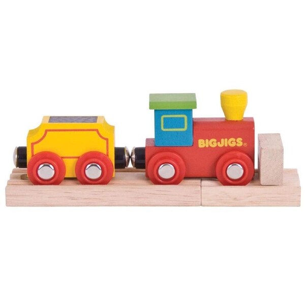 Bigjigs Rail My First Engine Beginner Wooden Train for Toddlers