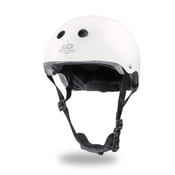 Kinderfeets Toddler Bike Safety Helmet for Kids Matte White