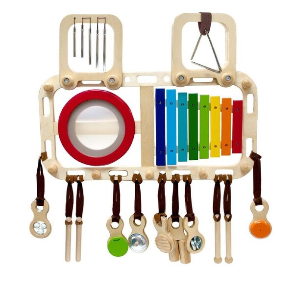 I'm Toy Melody Mix Wall-Mounted Musical Wooden Bench for Kids