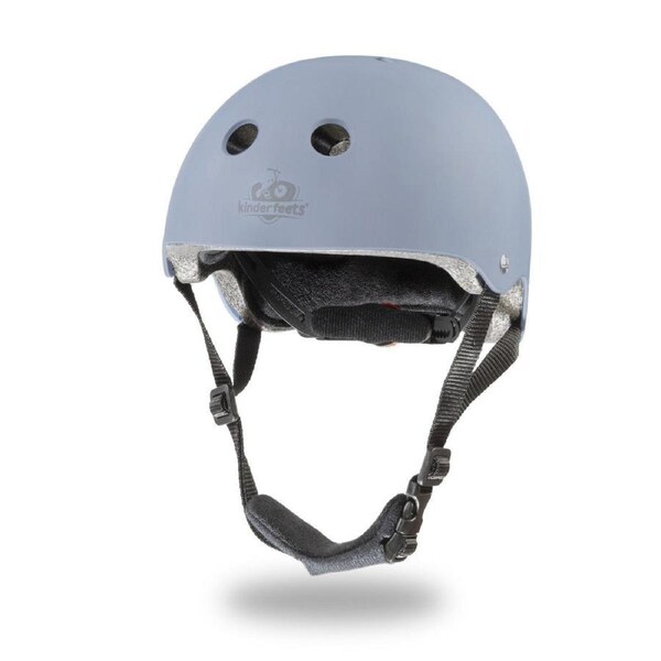 Kinderfeets Toddler Bike Helmet Matte Slate Blue Adjustable Safety Helmet