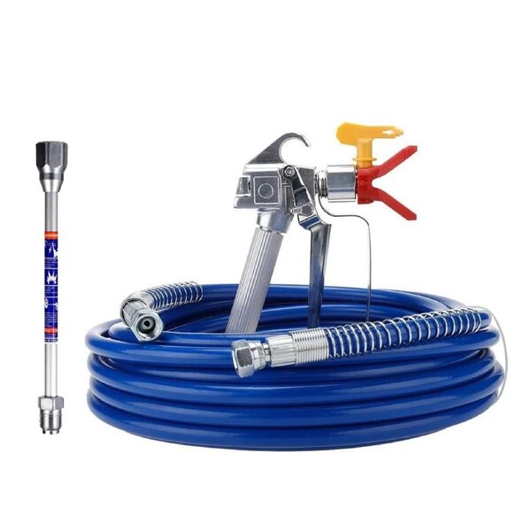 OZNALA 3600psi Airless Paint Sprayer Spray Gun + 50ft/15m Hose+ 517 Tip+ Extension Pole