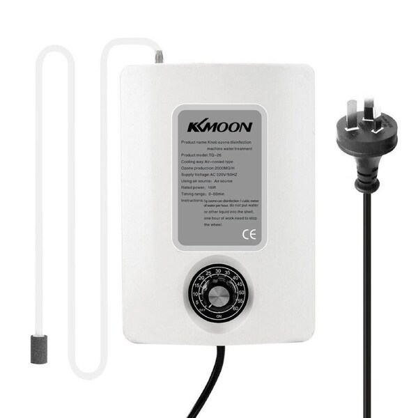 OZNALA 2000mg/h Portable Active Ozone Machine Generator Water Air Purifier Freshening