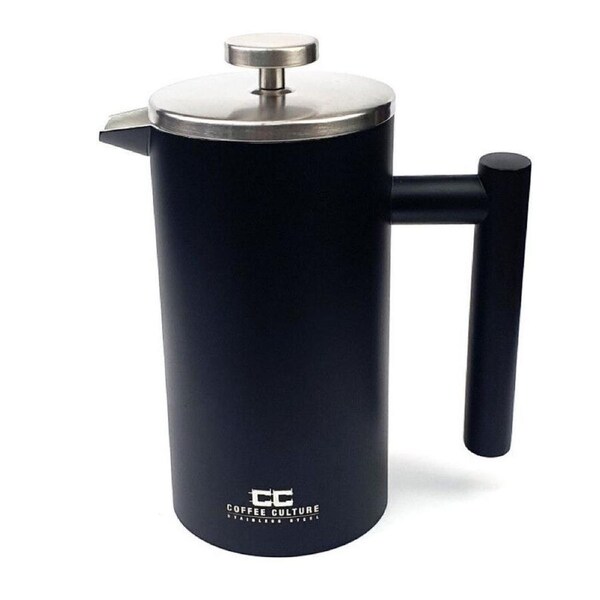Coffee Culture French Press Stainless Steel Matt Black - 800ml
