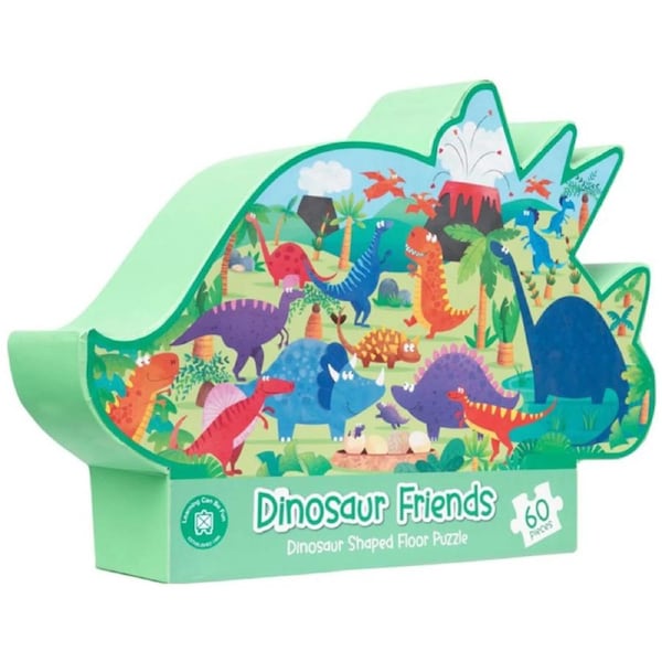 Learning Can Be Fun - Dinosaur Friends Shaped Floor Puzzle 60pc