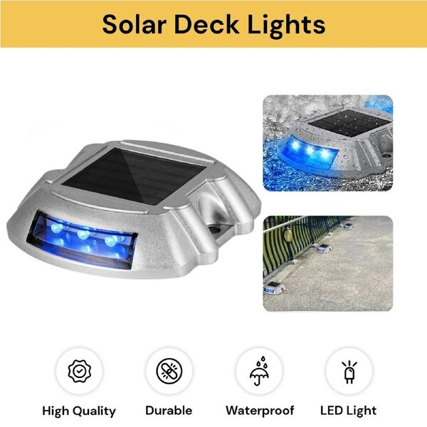 2PCS Solar Deck Lights