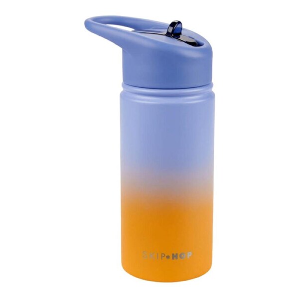 Skip Hop Wander Stainless Steel Water Bottle - Ombre Blue