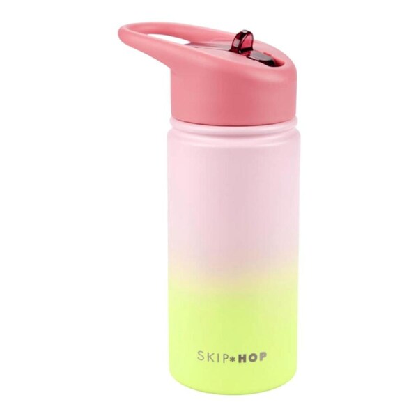 Skip Hop Wander Stainless Steel Water Bottle - Ombre Pink