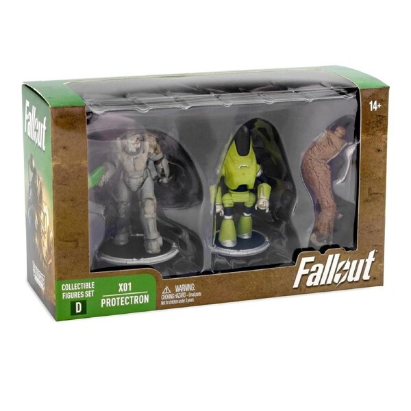 Fallout X01 and Protectron 3 inch Collectable Figures Set (D)