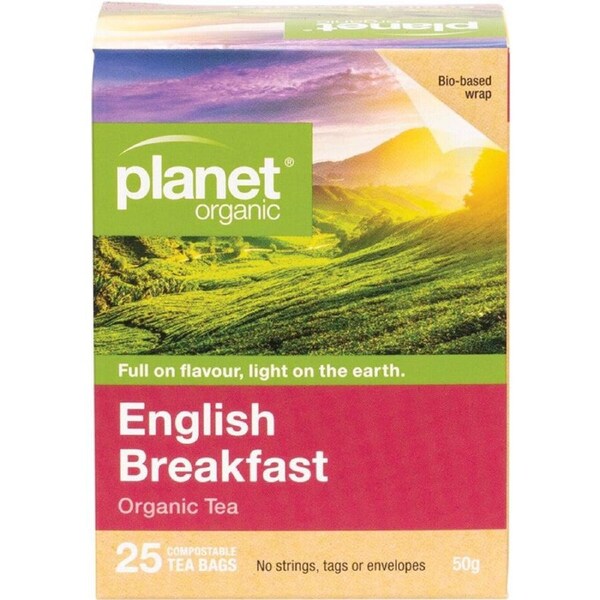 Planet Organic Herbal Tea Bags English Breakfast 25pk