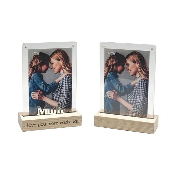 Gibson Gifts Photo Frame Dual View 4x6 Mum Portrait, 20597