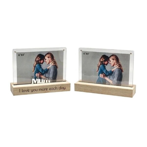 Gibson Gifts Photo Frame Dual View 6x4 Mum Landscape, 20617