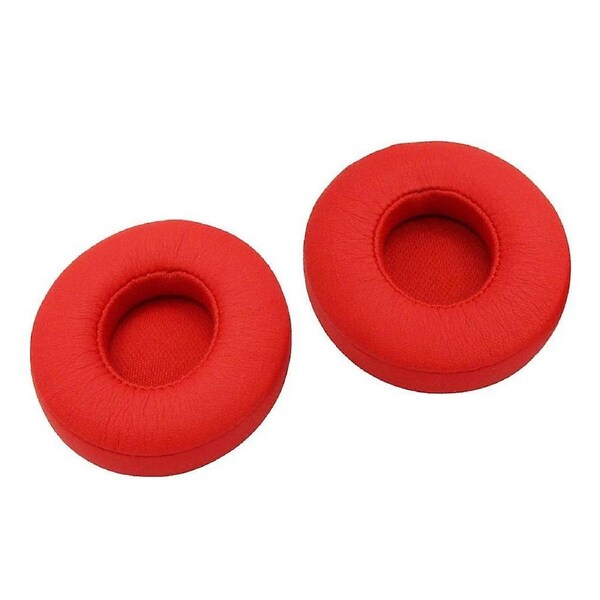JOYBUY Headphones Ear Pads Cushions Covers Replacement for Beats Solo 2 Red