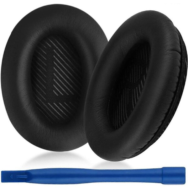 JOYBUY Replacement Bose Quiet Comfort 35 Ear Pads Cushions Earpads Accessories for Bose QC 35 /35II Made of Protein Leather Memory Foam