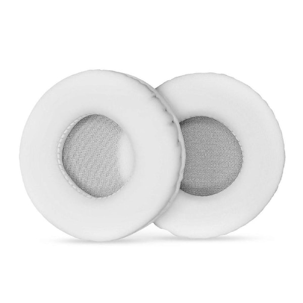 JOYBUY Replacement Ear Pads PU Leather Ear Cushions Replacement for Philips/RAPOO/Audio-Technica/SONY/Logitech Headphone Ear Pads 60mm White