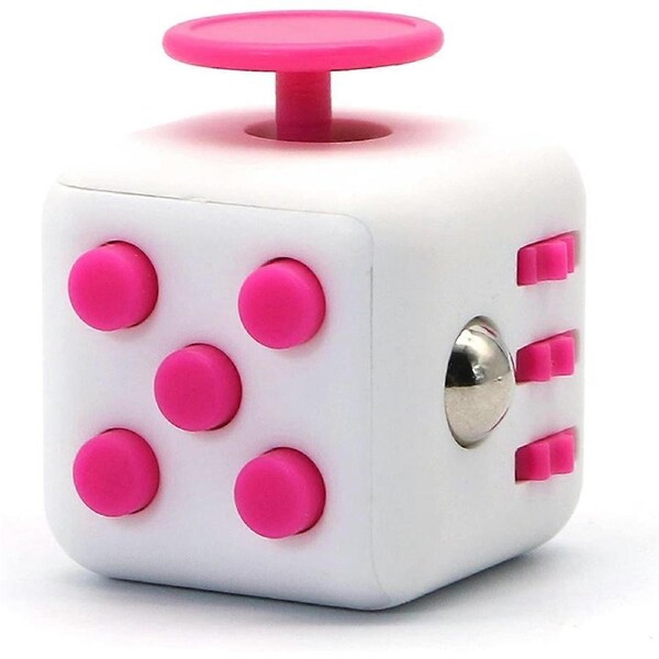 Fidget spinner, a stress-relieving toy, suitable for both adults and children (pink).