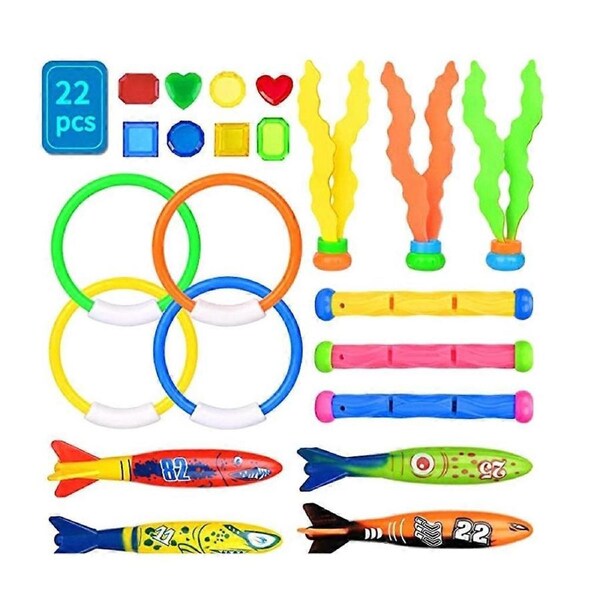 22pcs Pack Pool Diving Toy Pool Toy for Kids Sinking Toy Set Water Toy