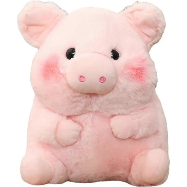 Cute Pig Plush Toy, Soft Cartoon Piggy Stuffed Animal Toy Plush Toy, Birthday Gift for Girl Girlfriend (Medium Pig 9.8 inch)