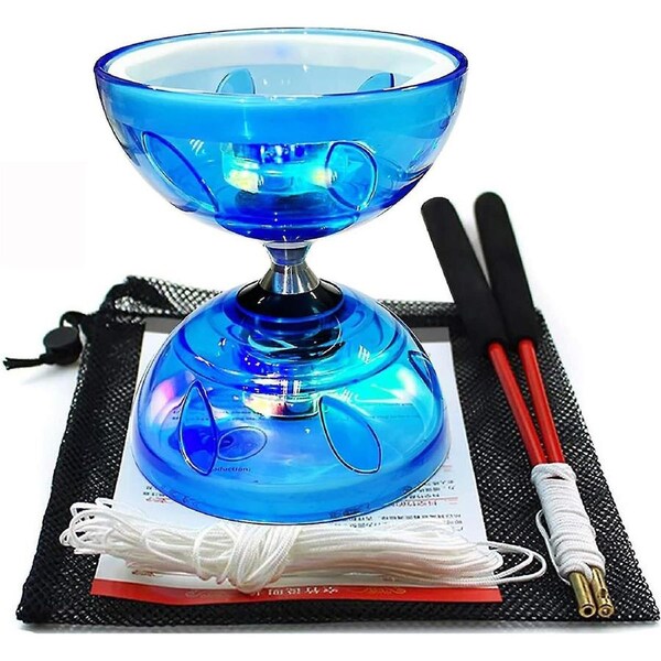 Diabolo Cse Yoyo Set ,triple Bearing Diabolo Cse Yoyos Juggling Colorful Led Diabolo With Diablo Sticks, Diabolo String & Net Bag, Easier Start/ Fast