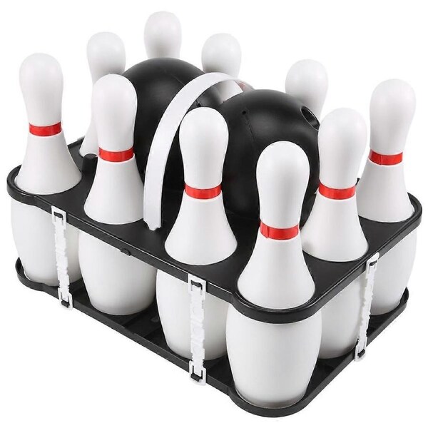 1 Set Bowling Set for Kids & Adults 2 Ball with 10 Pins for Family Kids and Adults Backyard Skittles