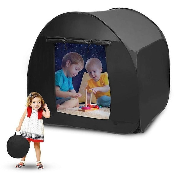 Kids Sensory Tent Pop-Up Play Tent Blackout Calming Tent Sensory Room Indoor Tent for Autistic Children SEN Autism ASD ADHD Calm Down Corner