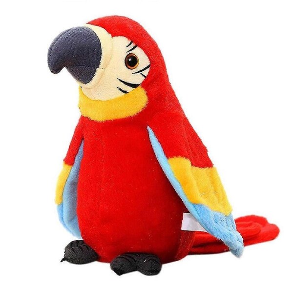 Interactive Electric Talking Parrot Plush Toy for Kids and Babies - Repeats Your Words