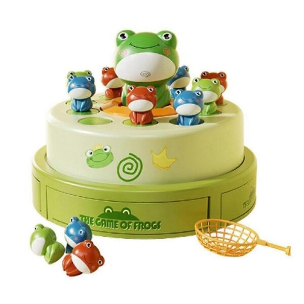Kid Toy Launch Frog Cartoon Flying Frog Catching Development Sensory Interaction Puzzle Toy