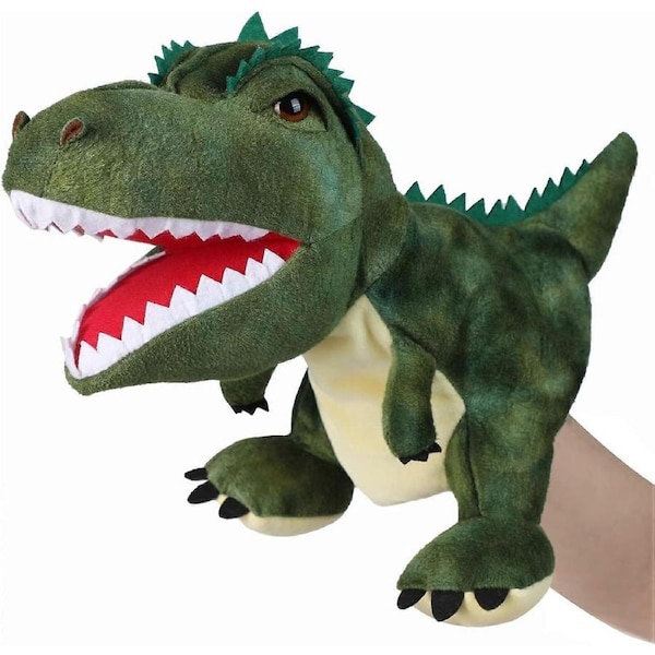 Hand Puppets Dinosaur Puppets for Kids, Dinosaur Toys for Boys Girls, Plush Dinosaur Stuffed Animal Story Toys Gifts for 3-6 Year Old Boy (T-Rex) T-re