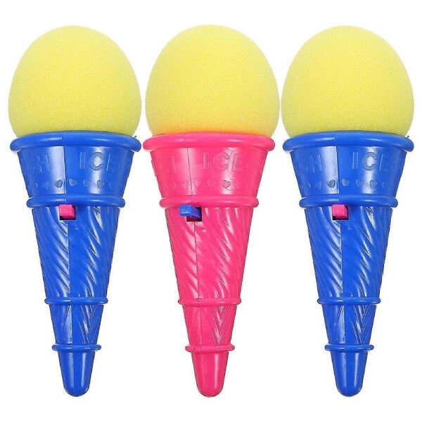 3pcs Ice Cream Shooters Ice Cream Shape Toy Kid"s Outdoor Toys Outdoor Launch Toy