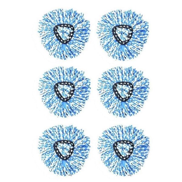 6 Pack Mop Head Replacements - Machine Washable for O 2-Tank Rinse Cleaner