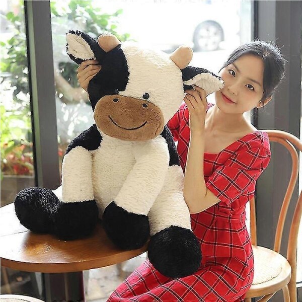 30cm New Kawaii Milk Cow Plush Toy Cute Cartoon Cattle Stuffed Animals Pillow Soft Doll Kids Toys Birthday Gift For Children