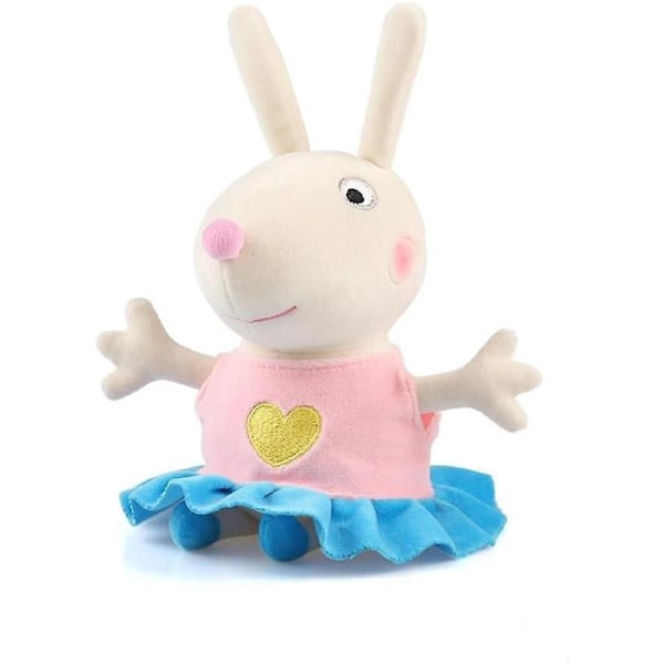 Pig Family And Friends Small Plush Stuffed Animals Kids Toys (30cm Rebecca Rabbit)