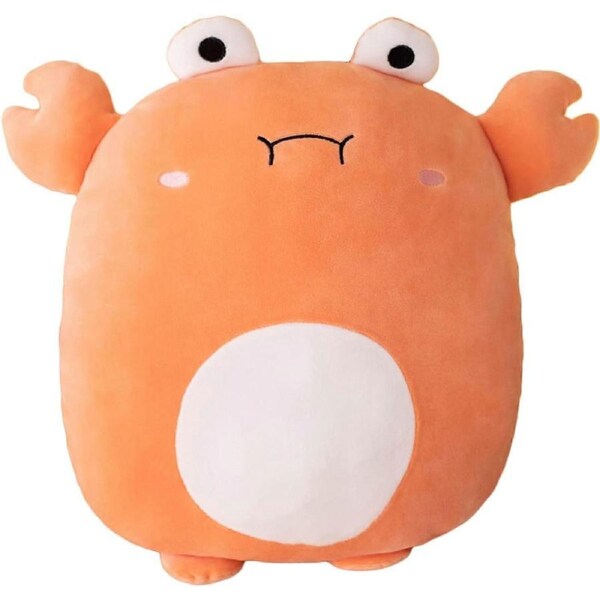 Crab Stuffed Animal Plush Pillow, 16 inch Crab Plushies Toy Kawaii Crab Plush Throw Pillow Gifts for Room Decor Kids Birthday Valentine