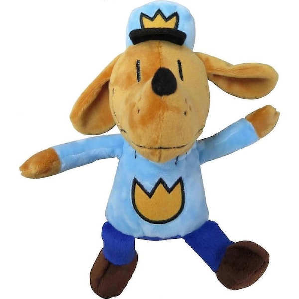 SBSG Dog Man Soft Plush Toy, 9.5-Inch, from Dav Pilkey's Dog Man Graphic Novel Book Series